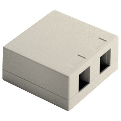 On-Q/Legrand Keystone Surface-Mount Box, 2-Port